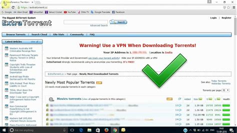 extratorrents official website.